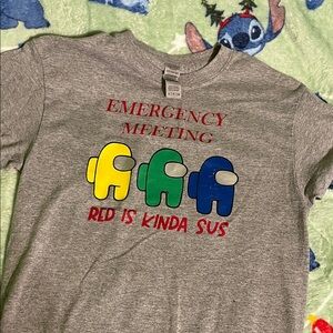 Gray Kids T-Shirt with Colorful Graphic
